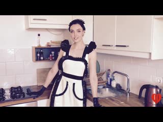 maid latex dress